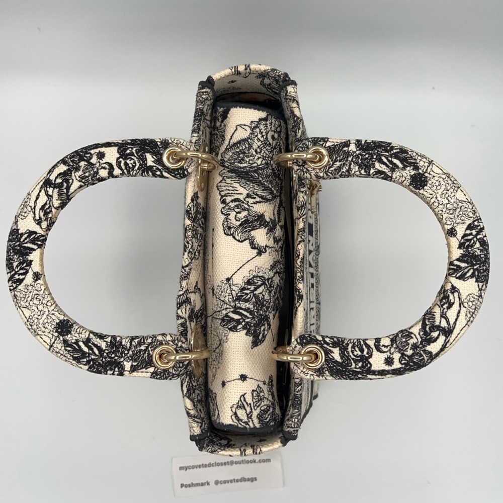 Dior Medium Lady D-Lite Zodiac Toile de Jouy FULL SET!! W/strap, dust bag & box! - Picture 9 of 16